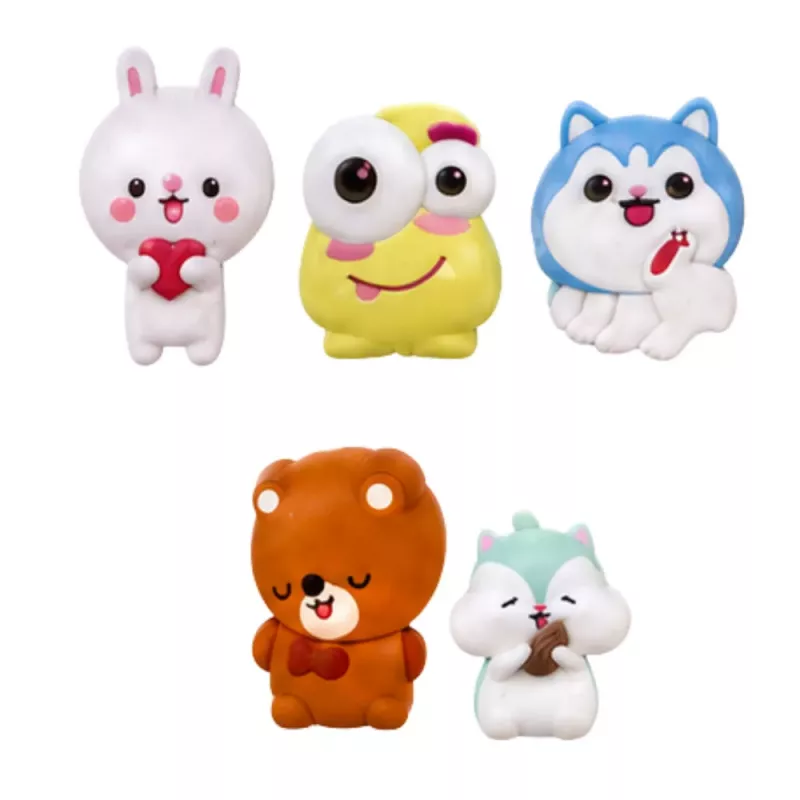 LEAN TOYS Kit de manualidades DIY decoración squishy mini dulces snacks