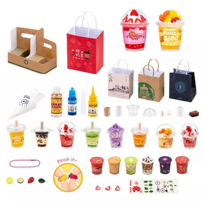 LEAN TOYS Set creativo DIY: crear, decorar, batidos squishy
