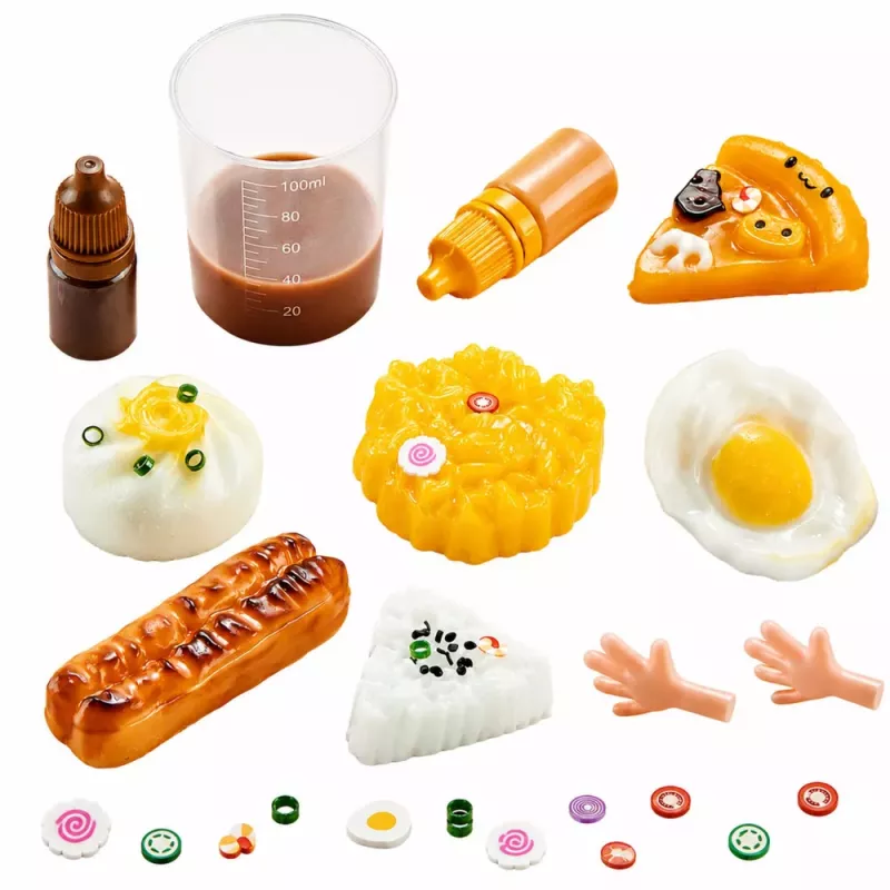 LEAN TOYS Set de manualidades creativo: desayuno decorativo squishy DIY