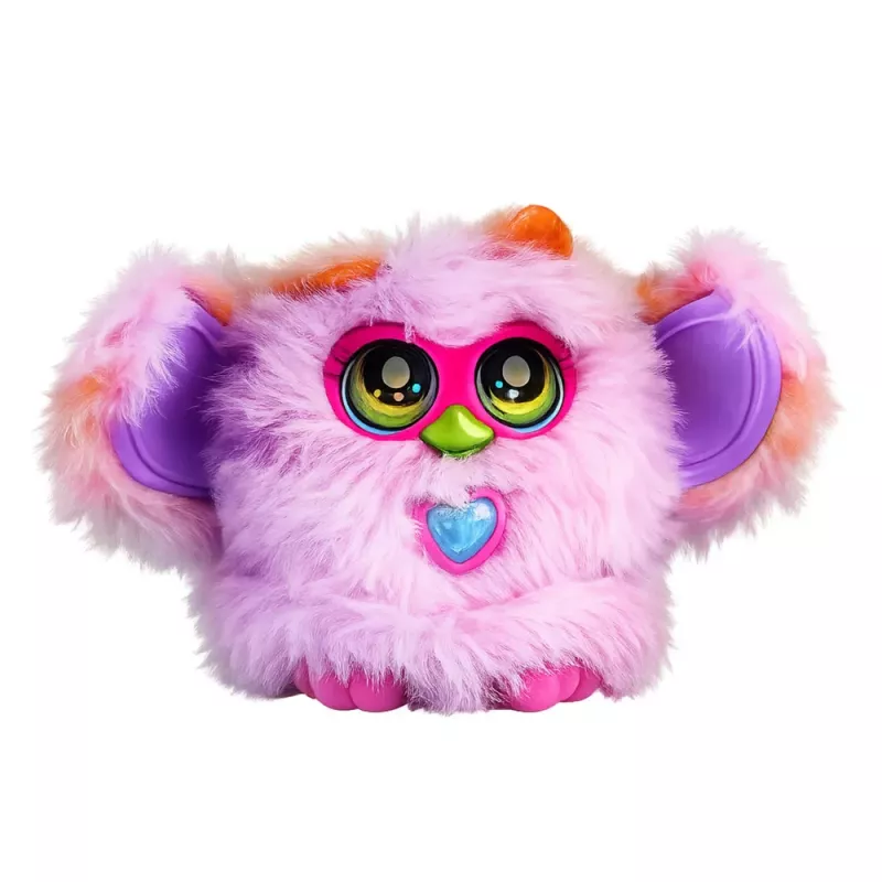 LEAN TOYS Genie Pets criatura interactiva con luces y sonidos colgante morado