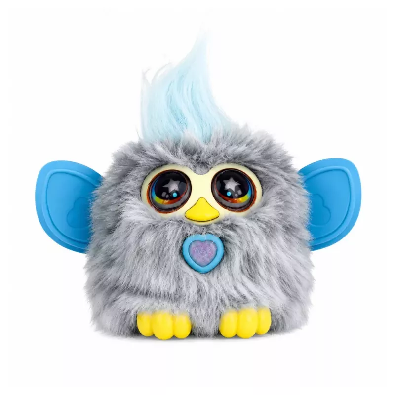 LEAN TOYS Genie Pets criatura interactiva con luces y sonidos colgante gris