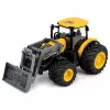 LEAN TOYS Tractor agrícola de granja con bulldozer luces y sonidos amarillo 1:24