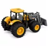 LEAN TOYS Tractor agrícola de granja con bulldozer luces y sonidos amarillo 1:24