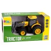 LEAN TOYS Tractor agrícola de granja con bulldozer luces y sonidos amarillo 1:24
