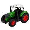 LEAN TOYS Tractor agrícola con remolque 1:24 blanco verde ruedas de goma
