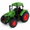 LEAN TOYS Tractor agrícola de granja ruedas de goma verde 1:24
