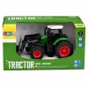 LEAN TOYS Tractor agrícola de granja con pala frontal ruedas de goma verde 1:24