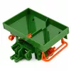 LEAN TOYS Tractor agrícola de granja con sembradora ruedas de goma vehículo de juguete escala 1:24