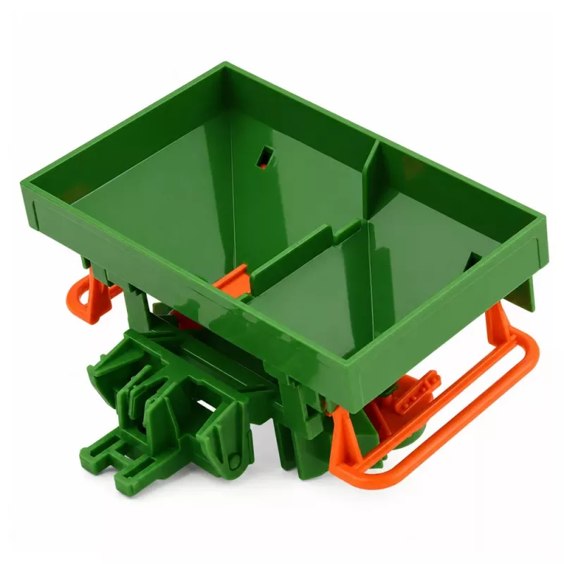 LEAN TOYS Tractor agrícola de granja con sembradora ruedas de goma vehículo de juguete escala 1:24