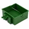 LEAN TOYS Tractor agrícola de granja con abonadora ruedas de goma verde 1:24