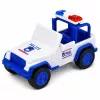 LEAN TOYS Grúa de policía con coche patrulla set de vehículos luces y sonidos azul