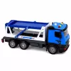 LEAN TOYS Grúa de policía con coche patrulla set de vehículos luces y sonidos azul