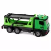 LEAN TOYS Camión grúa camión de basura set de vehículos luces y sonidos verde
