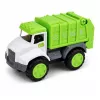 LEAN TOYS Camión grúa camión de basura set de vehículos luces y sonidos verde