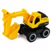 LEAN TOYS Set de vehículos de obra excavadora volquete con luces y sonidos amarillo