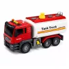 LEAN TOYS Camión cisterna sistema de agua manguera vertido de agua luces y sonidos rojo