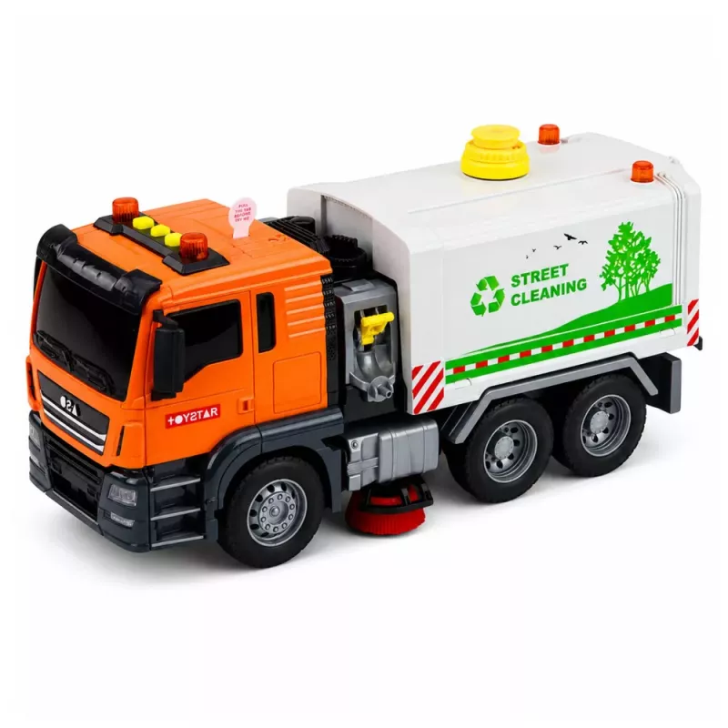 LEAN TOYS Barredora de calles con sistema de chorro de agua, luces y sonido