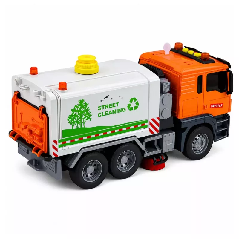 LEAN TOYS Barredora de calles con sistema de chorro de agua, luces y sonido
