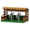 LEAN TOYS Set de granja con tractor y granero, animales, figuras y accesorios, 44 piezas