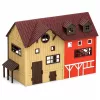 LEAN TOYS Set de granja con tractor, granero, animales, figuras y accesorios, 37 piezas