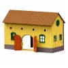 LEAN TOYS Set granja cuadra de caballos salto de obstáculos colinas figuras accesorios 69 piezas