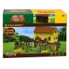LEAN TOYS Set granja cuadra de caballos salto de obstáculos colinas figuras accesorios 69 piezas