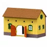 LEAN TOYS Set granja yeguada tractor circuito de obstáculos saltos colinas caballos figuras 72 uds.