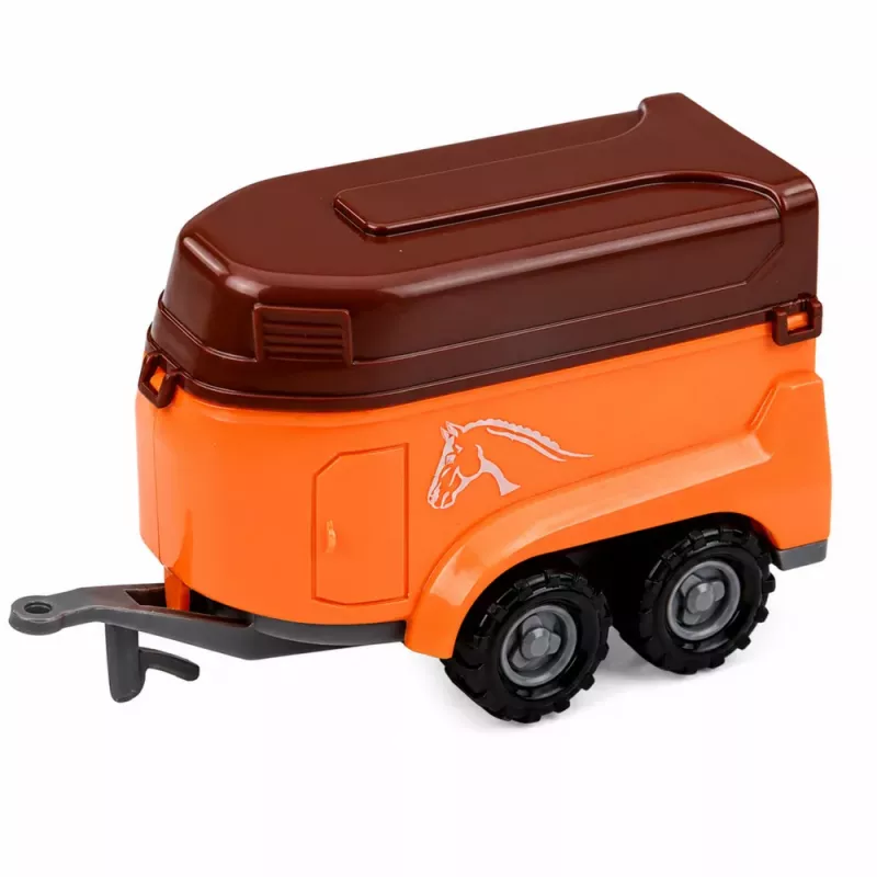LEAN TOYS Set de vehículos agrícolas tractor picadora remolques 1:68 4 uds.