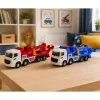 LEAN TOYS Camión grúa cabina metálica gancho ajustable 1:55