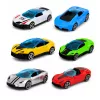 LEAN TOYS Camión con rampa transportador lanzador coche muelles propulsión 1:55