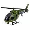 LEAN TOYS Helicóptero militar con gancho, luces y sonidos verde