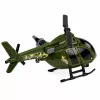 LEAN TOYS Helicóptero militar con gancho, luces y sonidos verde