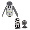 LEAN TOYS Set nave espacial satélite cápsula antena de comunicación astronauta