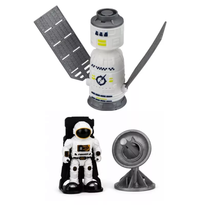LEAN TOYS Set transbordador espacial cohete vehículo de investigación cosmonauta satélite