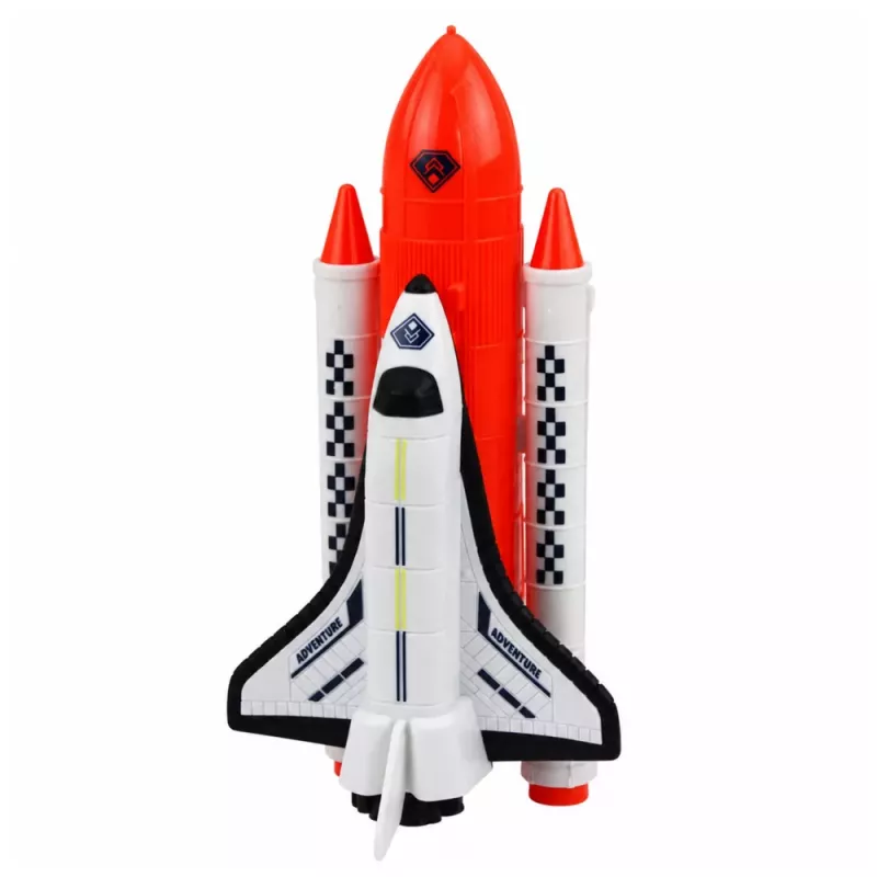 LEAN TOYS Set nave espacial OVNI cohete transbordador alienígena cosmonauta antena