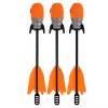 LEAN TOYS Set Deportivo de Habilidad Tirachinas con Flechas Silbadoras Naranja 15M