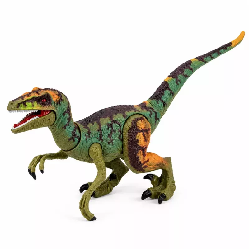 LEAN TOYS Figura de Dinosaurio Velociraptor Realista Extremidades Móviles Sonidos