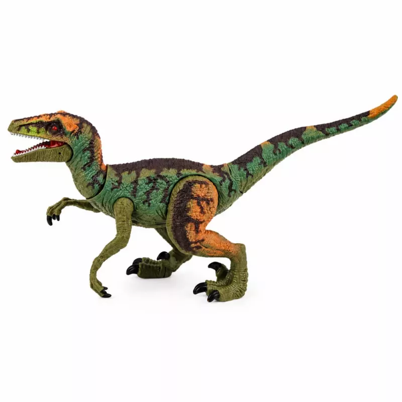 LEAN TOYS Figura de Dinosaurio Velociraptor Realista Extremidades Móviles Sonidos