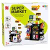 LEAN TOYS Escáner de Caja de Supermercado Dispensador de Bebidas Luces Sonidos 65 Piezas