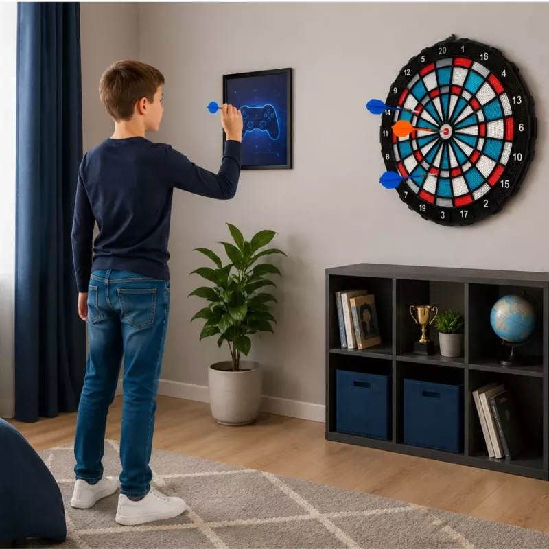 LEAN TOYS Dardos Electrónicos Soft Tip Set de Dardos 42,5 cm