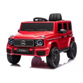 LEAN CARS Mercedes G 4x4 24V 2580 Vehículo a Batería Rojo
