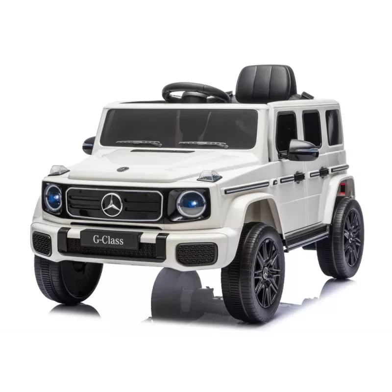 LEAN CARS Mercedes G 4x4 24V 2580 Vehículo a Batería Blanco