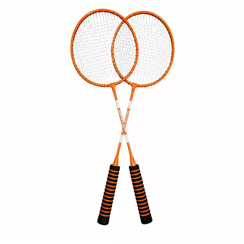 LEAN TOYS Set de Bádminton Palas Volante Bolsa Naranja