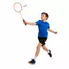 LEAN TOYS Set de Bádminton, 3 Palas, Volantes, Bolsa Naranja