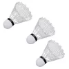 LEAN TOYS Set de Bádminton, 3 Palas, Volantes, Bolsa Naranja