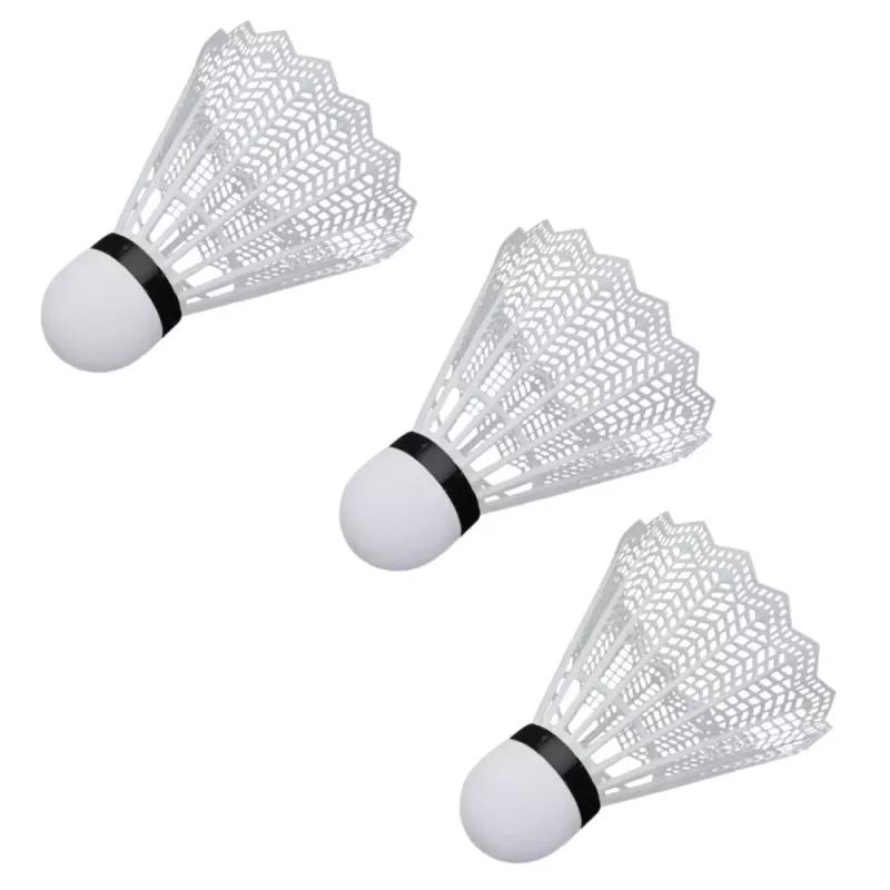 LEAN TOYS Set de Bádminton, 3 Palas, Volantes, Bolsa Naranja