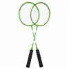 LEAN TOYS Set de Bádminton con 2 Palas, 3 Volantes y Bolsa, Verde