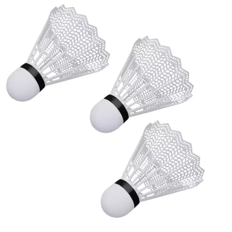 LEAN TOYS Set de Bádminton 2 Palas 3 Volantes Funda de Transporte Negro