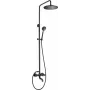 DEANTE cabezal de ducha con grifería de bañera - cromado, mezclador de bañera de dos mandos para pared con teleducha, manguera de 150 cm, cartucho cerámico
