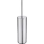 DEANTE conjunto de cepillo de inodoro de pie con soporte de acero inoxidable, negro mate